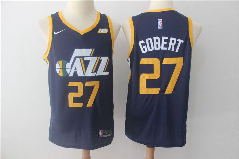 Men Utah Jazz #27 Gobert Blue Nike NBA Jerseys